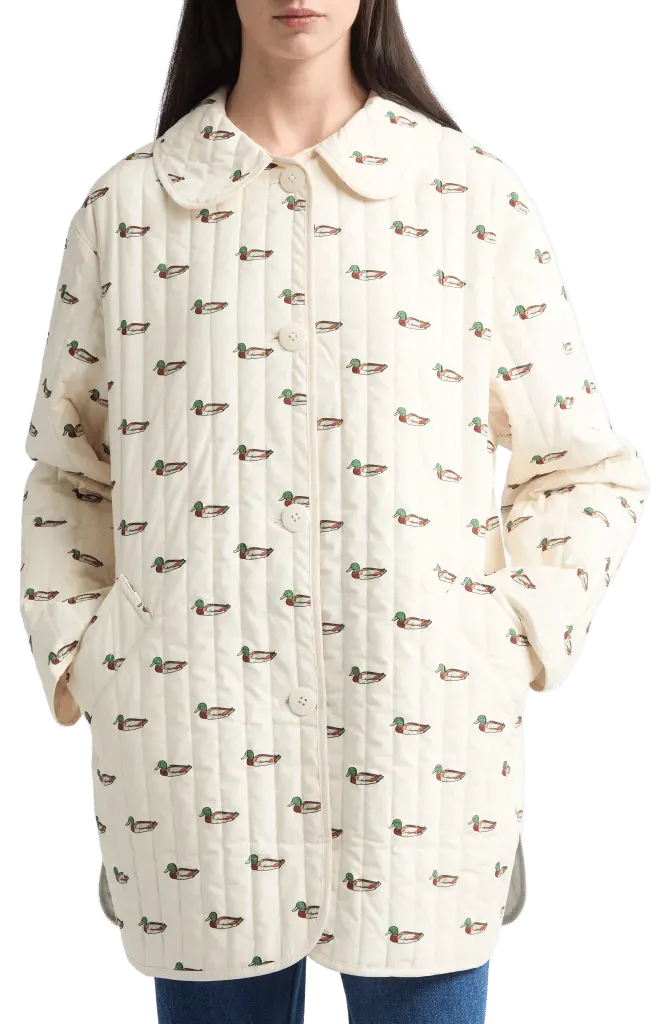 Arnie Mallard Print Quilted Jacket