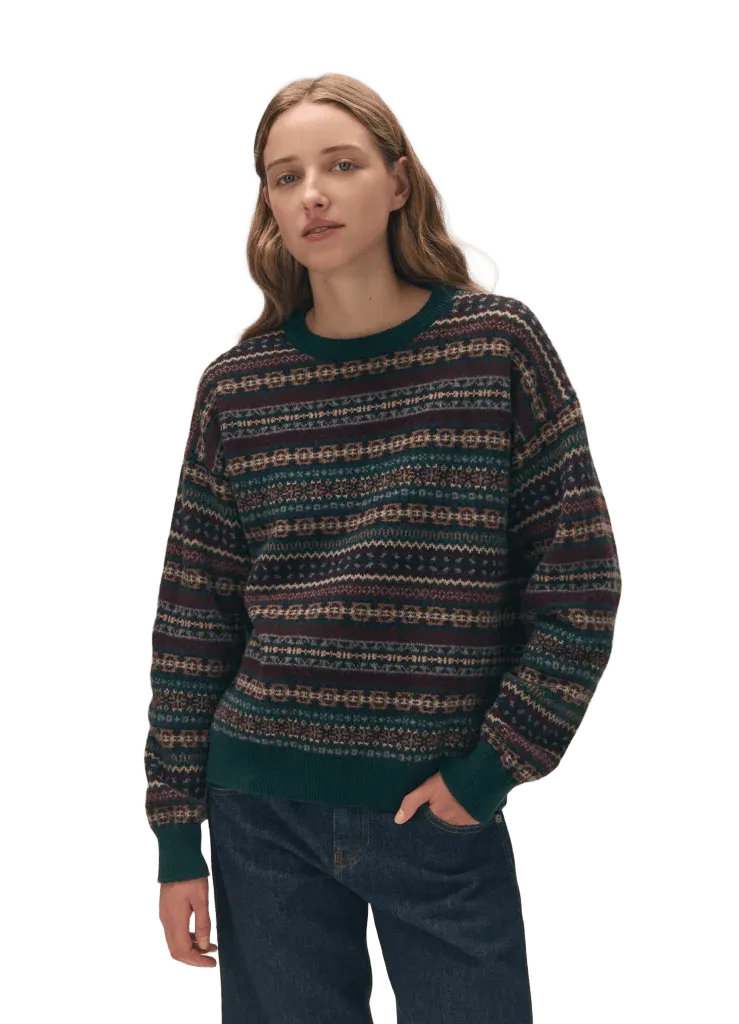 Lorne Fairisle Oversized Crewneck