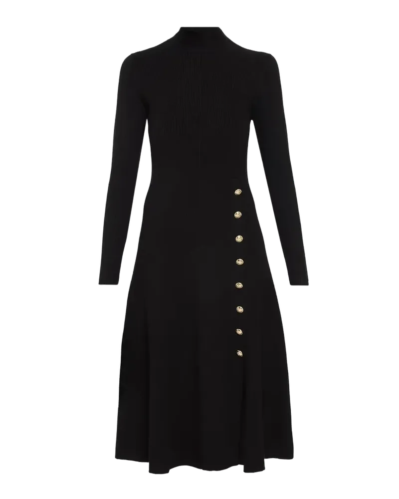 The Adhara Rib Knit A-Line Midi Sweater Dress