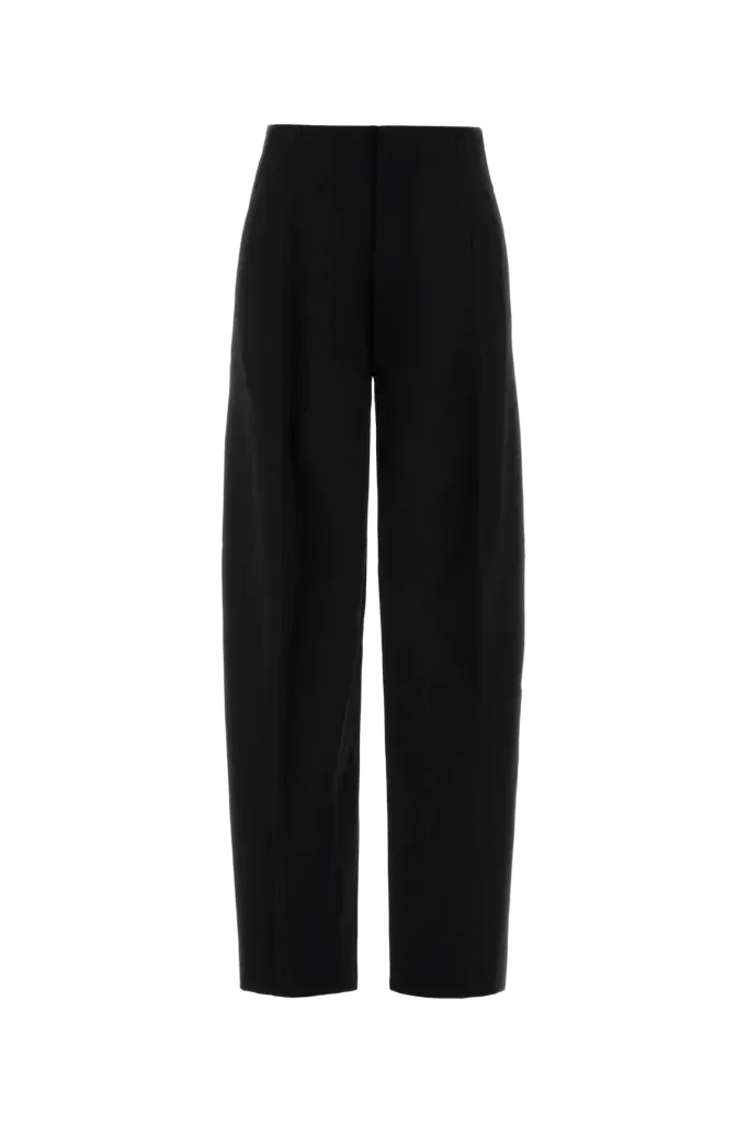 Victoria Beckham Virgin Wool Trousers — Black