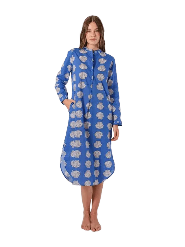 Cedar Kaftan in Blue Shells