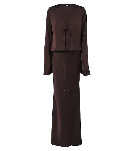 Nema satin maxi dress