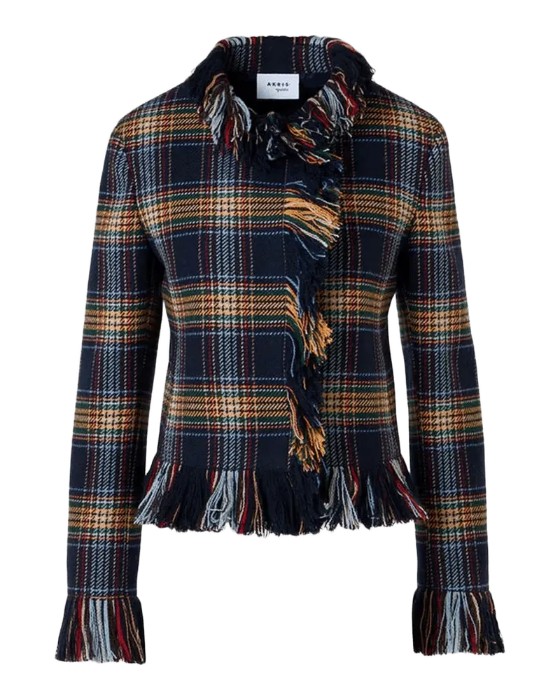 Plaid Tweed Wool-Blend Jacket