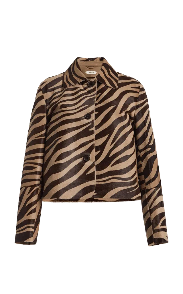 Emy Cavallino Leather Jacket