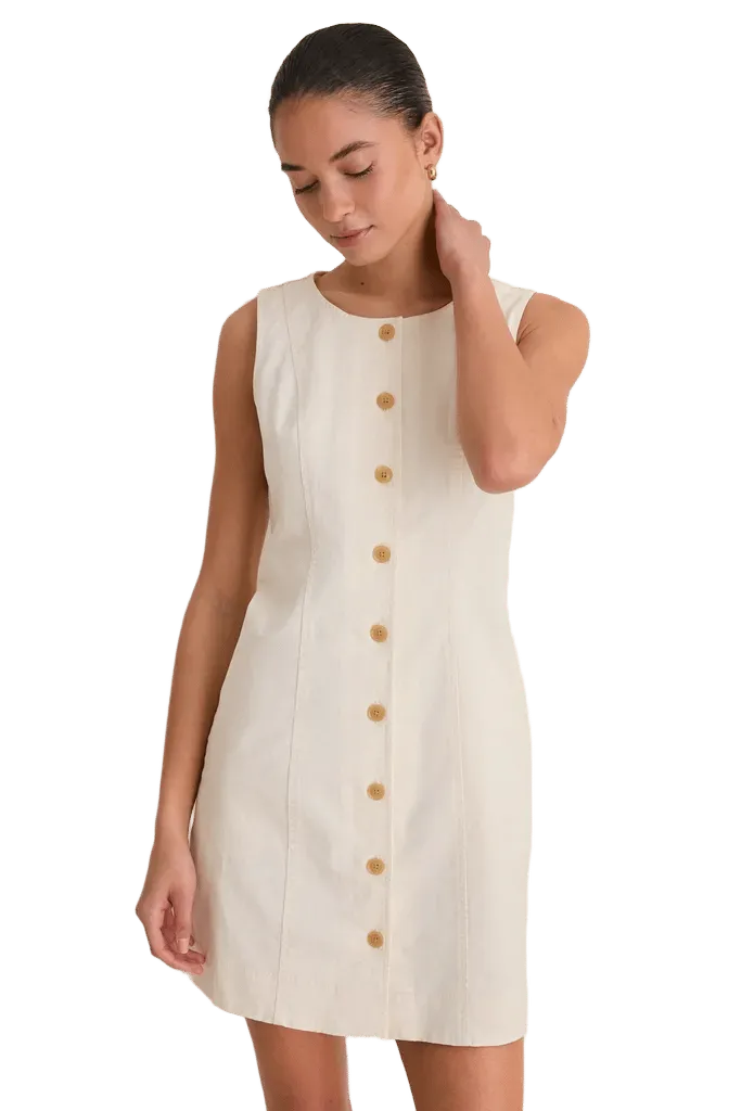 Stone Chino Rhoda Mini Dress