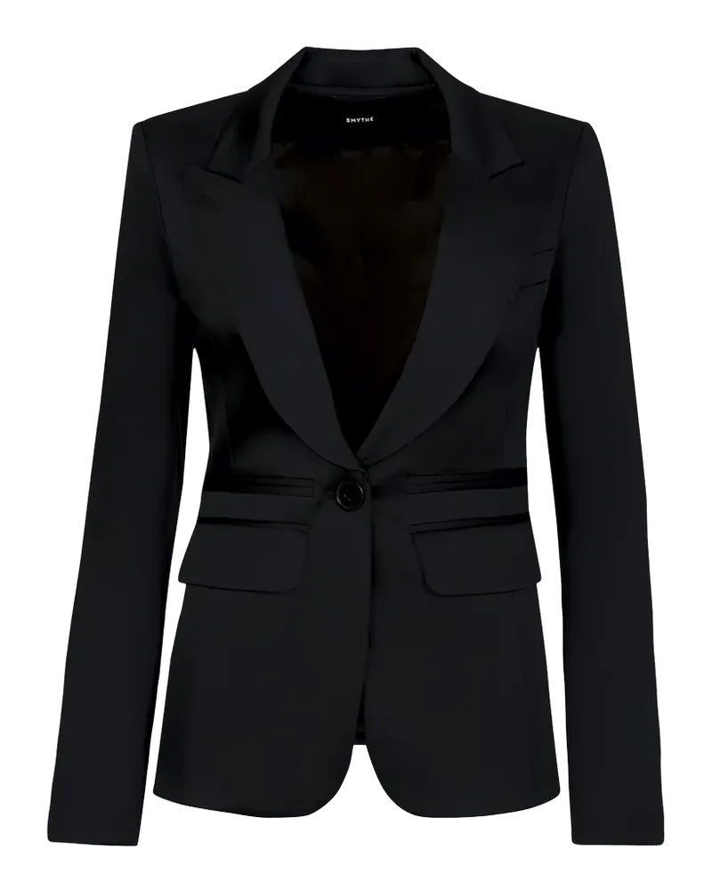 Tuxedo Peak-Lapel Stretch Blazer