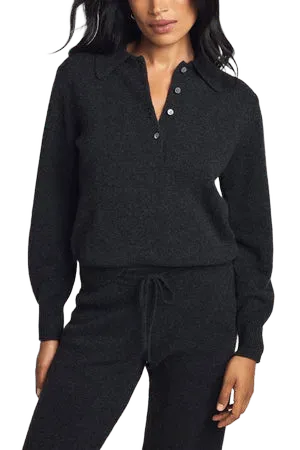 Cashmere Polo in Flint