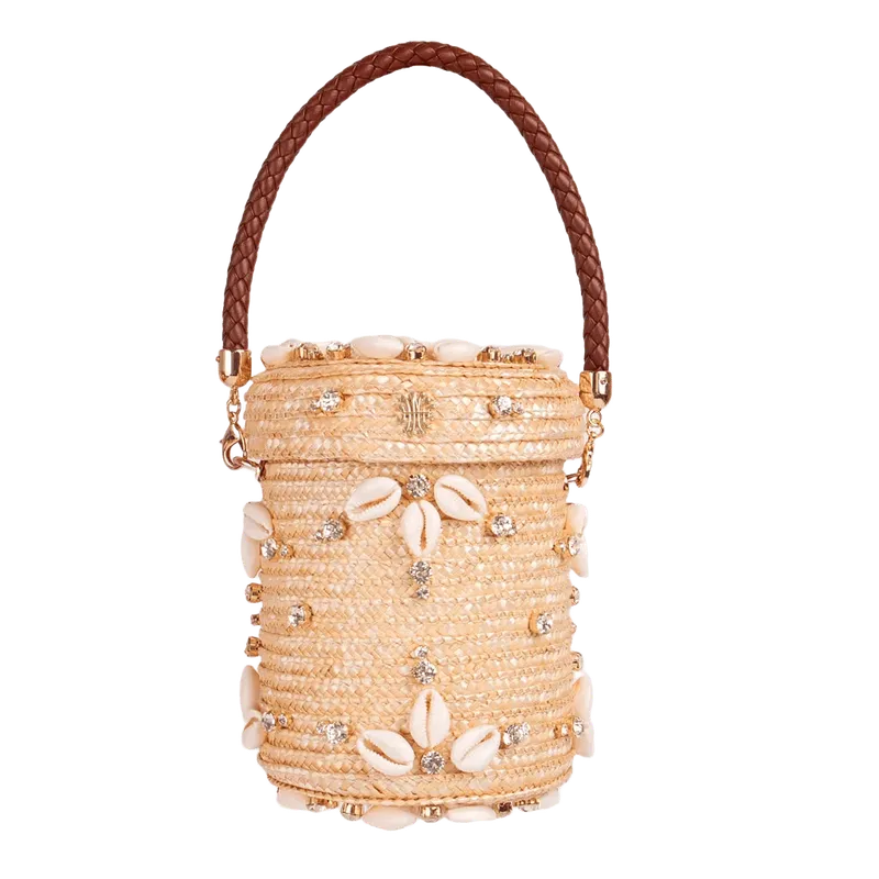 Mini Cylinder Bud Bag in Golden