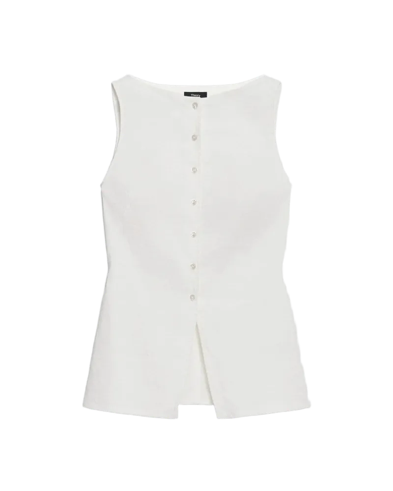 Boatneck Cutaway Top in Good Linen