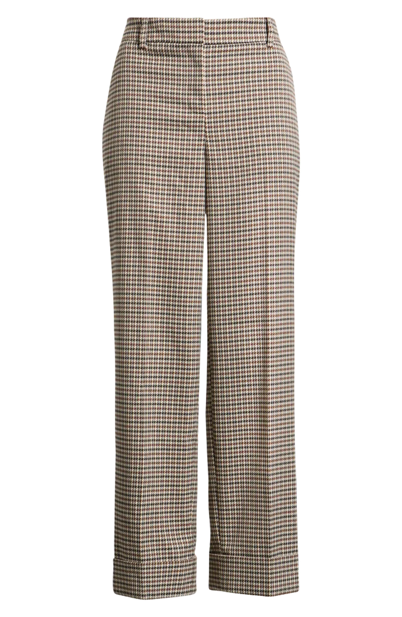 Plaid Cuff Pants