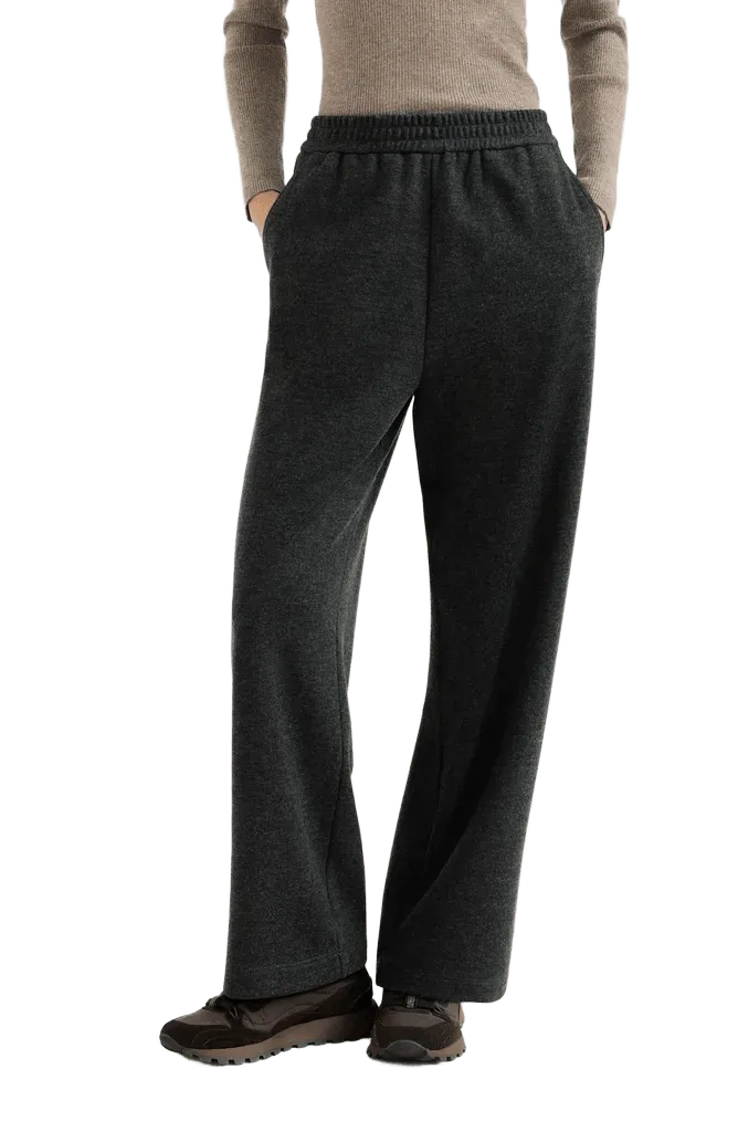 Cashmere interlock track trousers