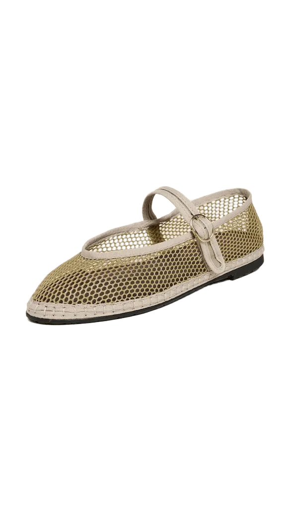 Isabella Mesh Mary Jane Flats