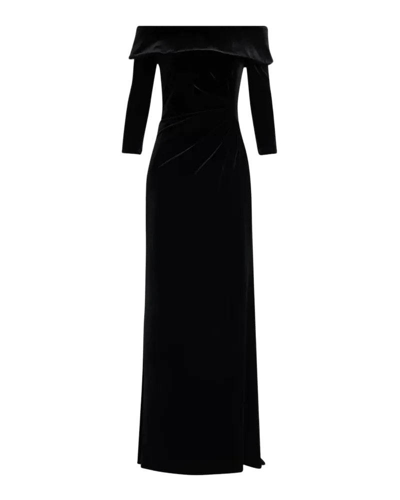 Off-Shoulder Stretch Vevlet Column Gown