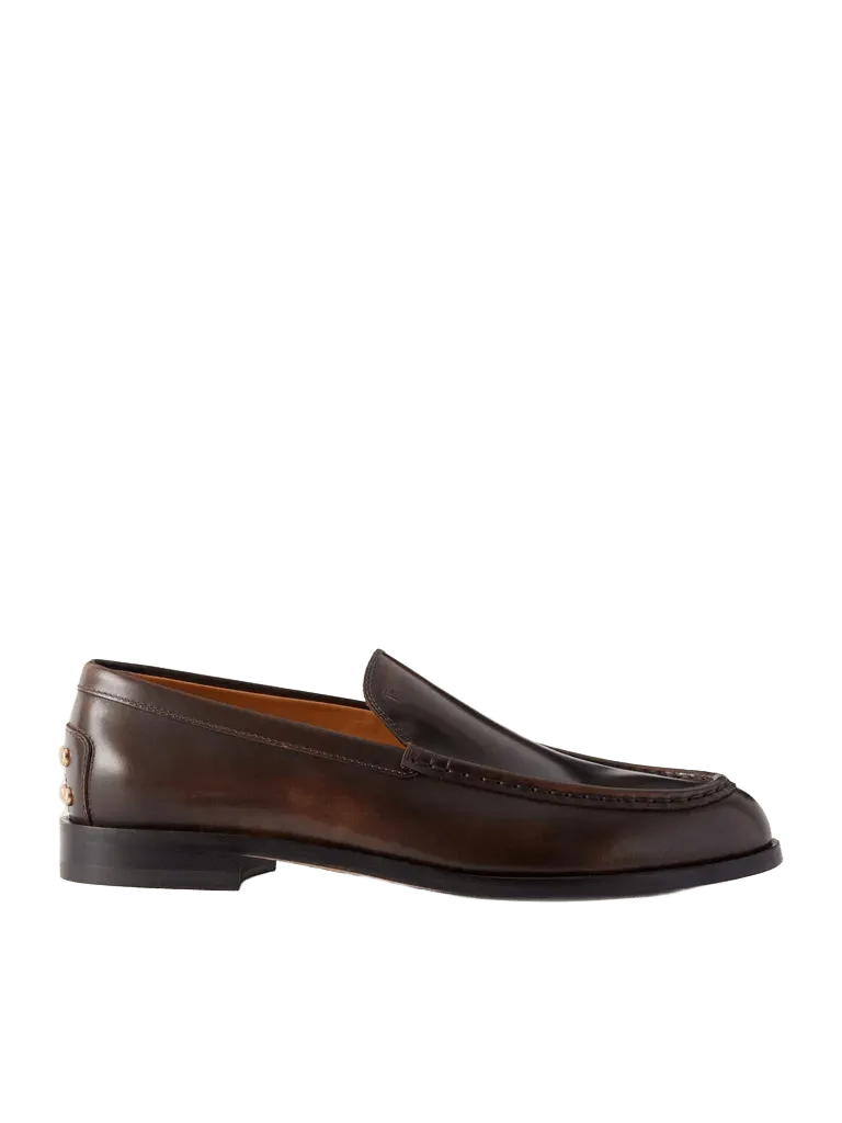 Leather loafers