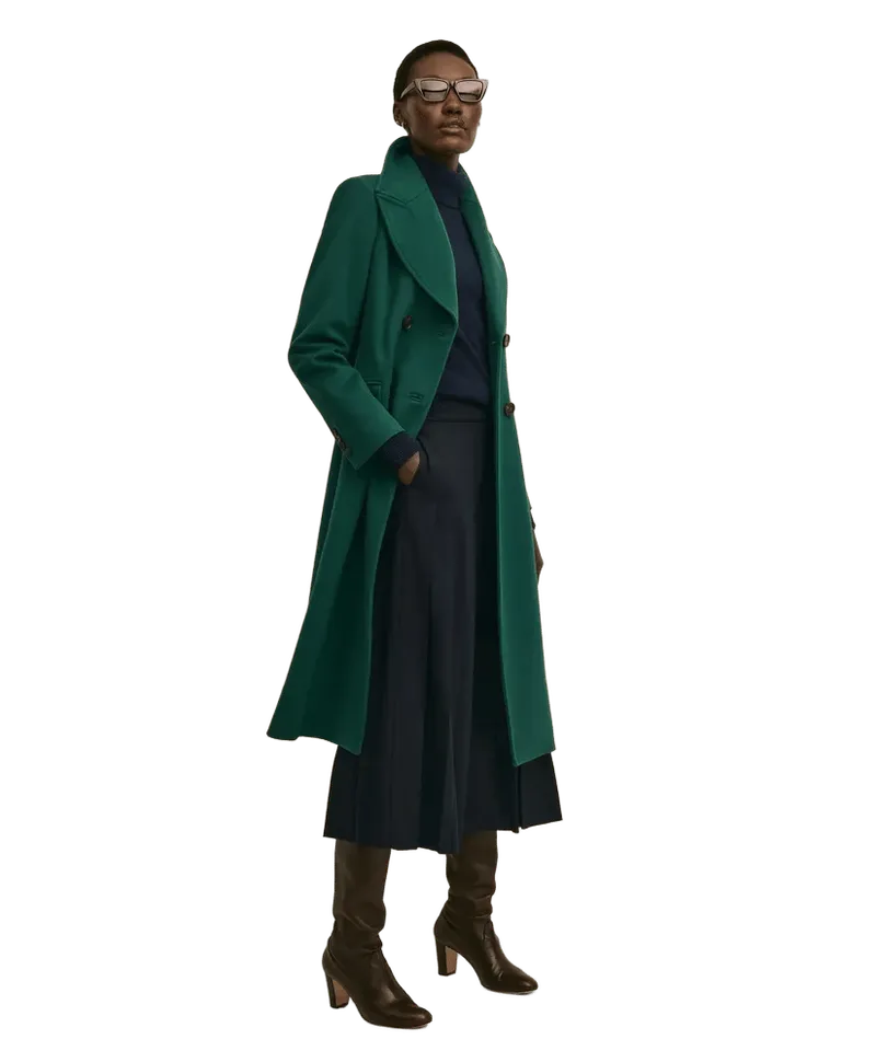 Wool Double-Breasted Overcoat