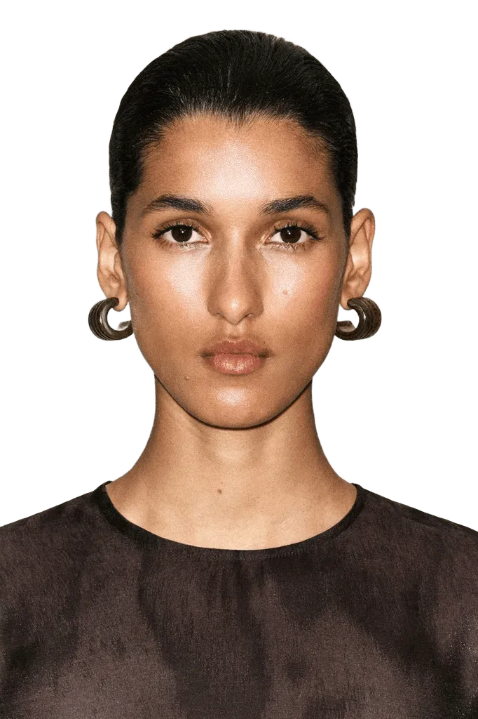 RIPPLED HOOP EARRINGS