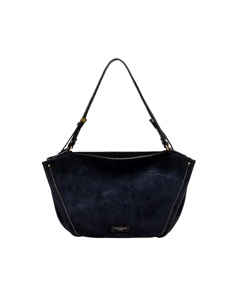 Gianni Chiarini Bloom Shoulder Bag — Navy