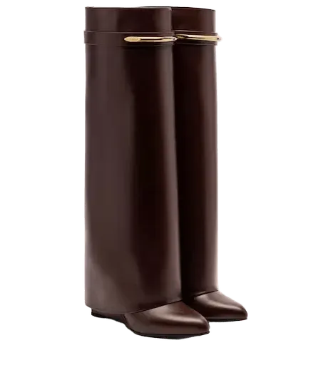 Shark 95 leather knee-high boots