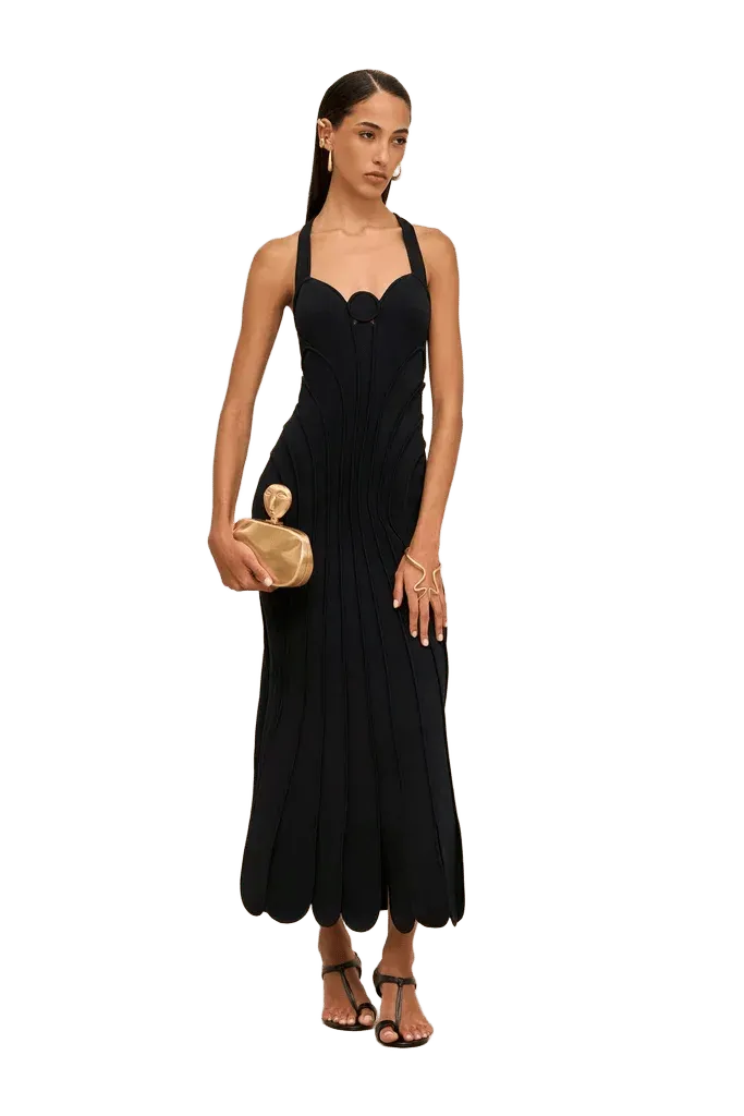 BATISTA KNIT DRESS - BLACK