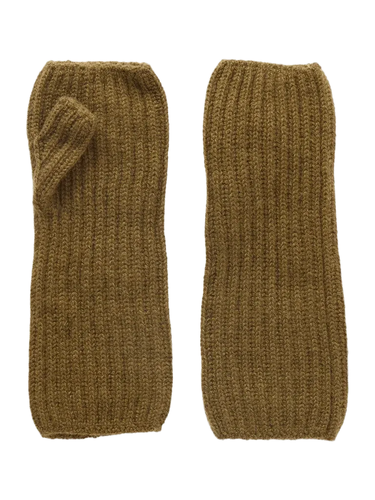 Della ribbed cashmere gloves