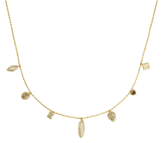 7 Fancy Shape Natural Color Diamond Necklace