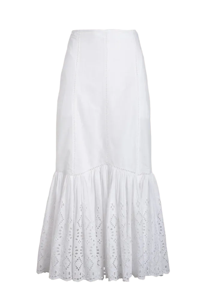 Adela Skirt in White