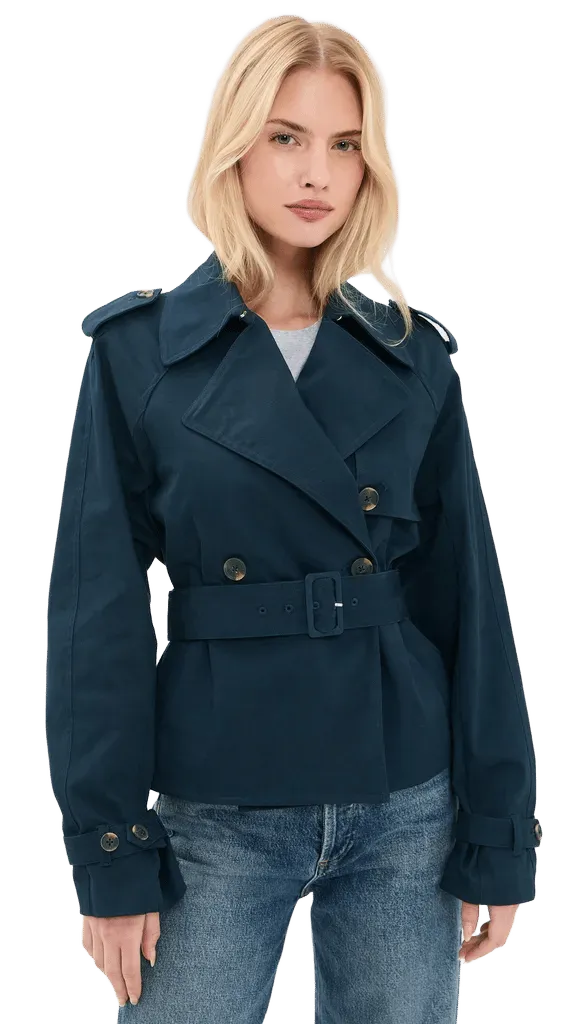 Cropped Trench Jacket