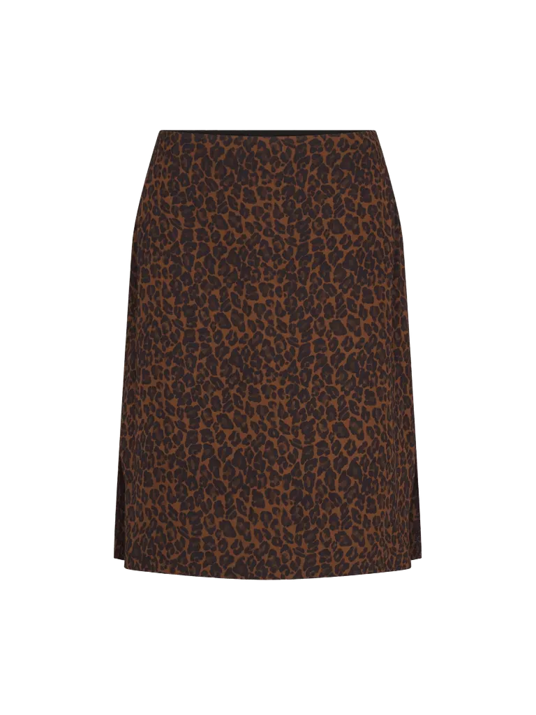 The Silk Siren Skirt -- Dark Leopard Multi