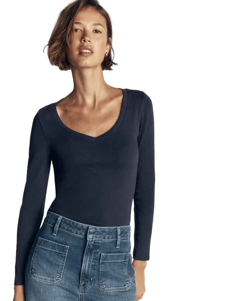 Annie Essential V Neck Top