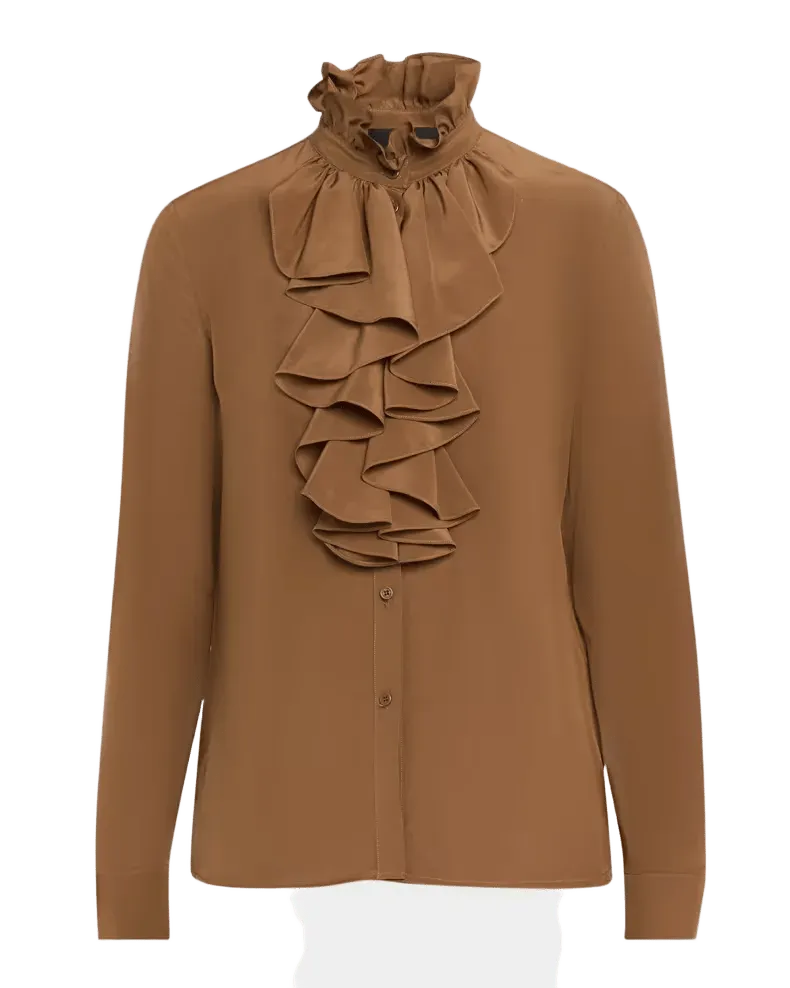 Lily Silk Ruffle Blouse