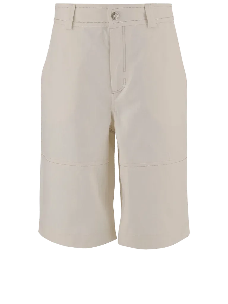 AMI Paris Cotton Shorts — White