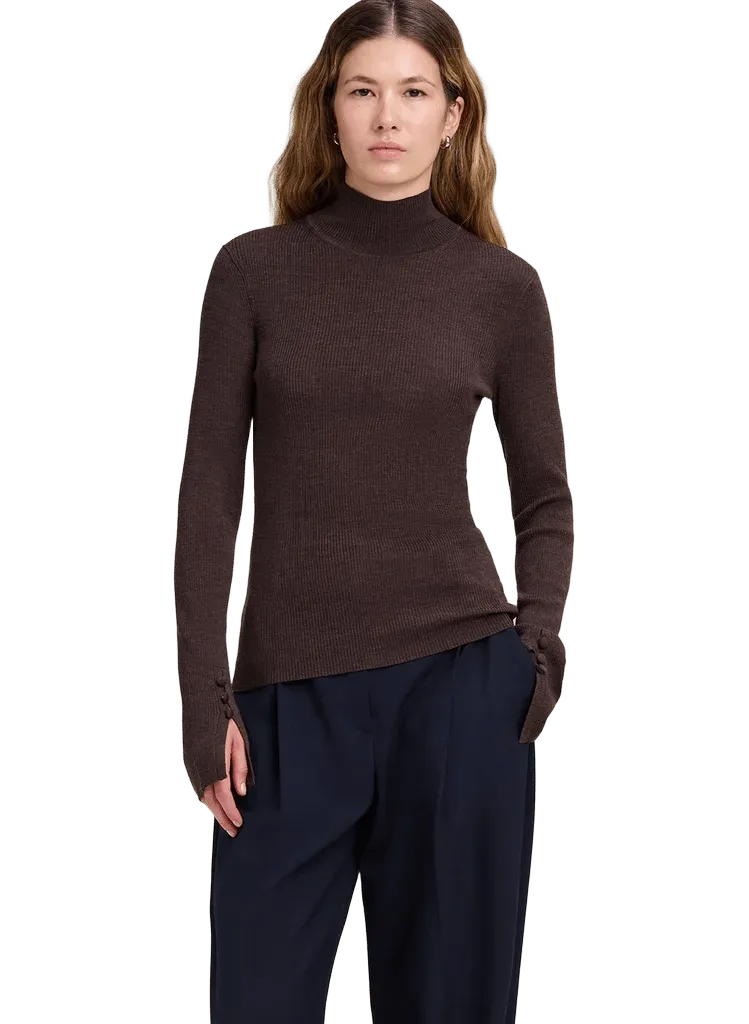 Jett Knit Merino Turtleneck Top