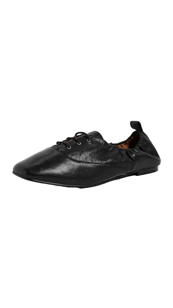 Greta Lace Up Oxford Flats