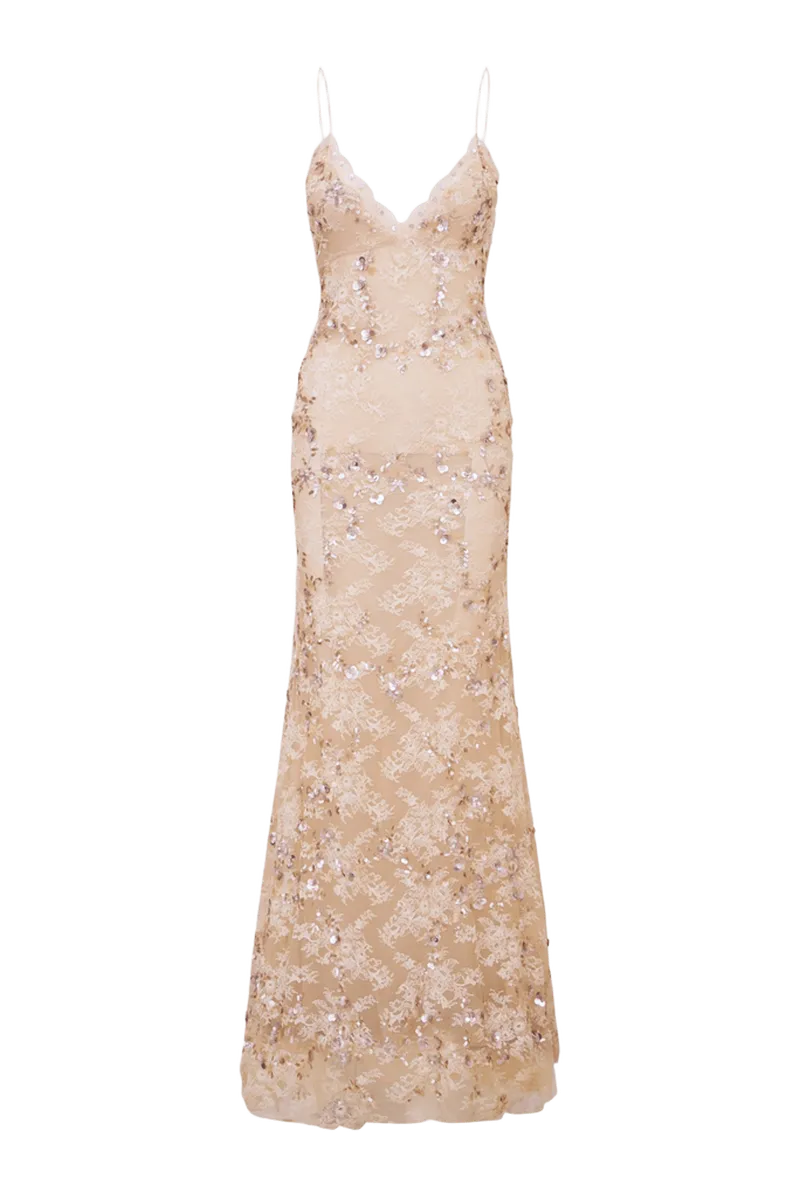Innes Sequin Lace Gown