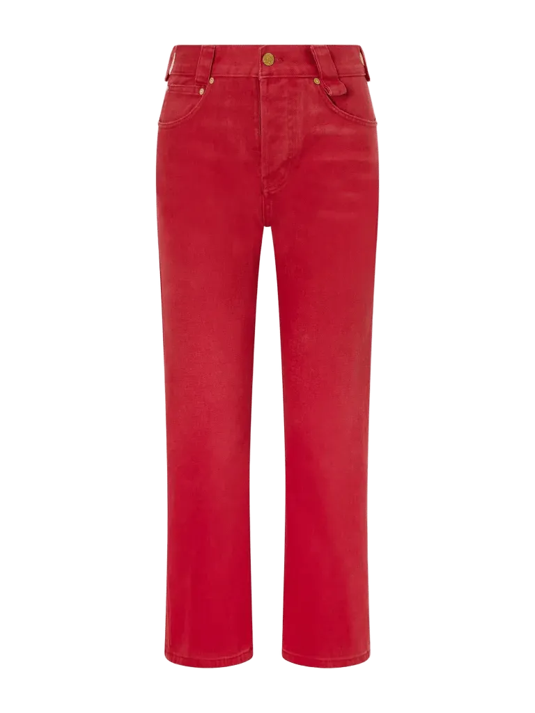 Chente mid-rise straight-leg jeans