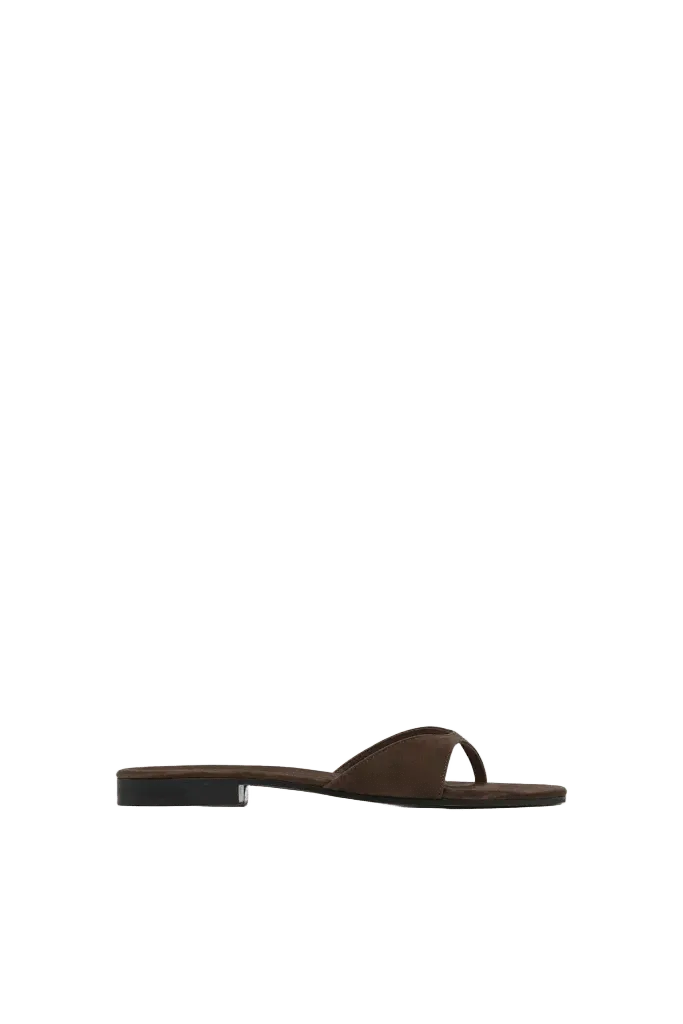 Everyday Thong - Coffee Suede