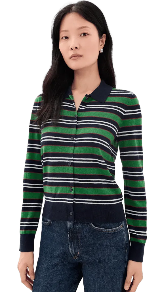 Lyvia Long Sleeve Merino Polo Cardigan