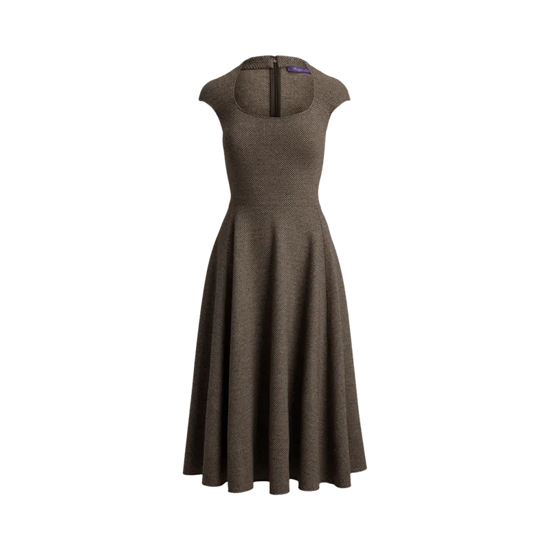 Maisey Broken-Twill Jersey Day Dress
