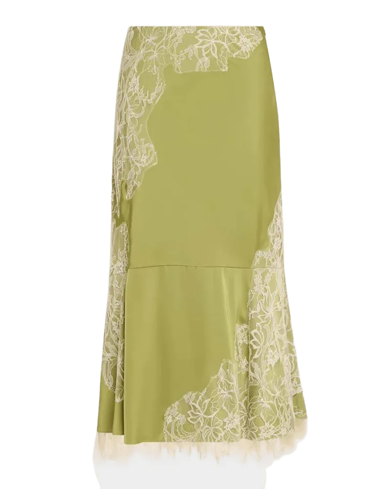 Esme Lace Satin Liore Midi Skirt