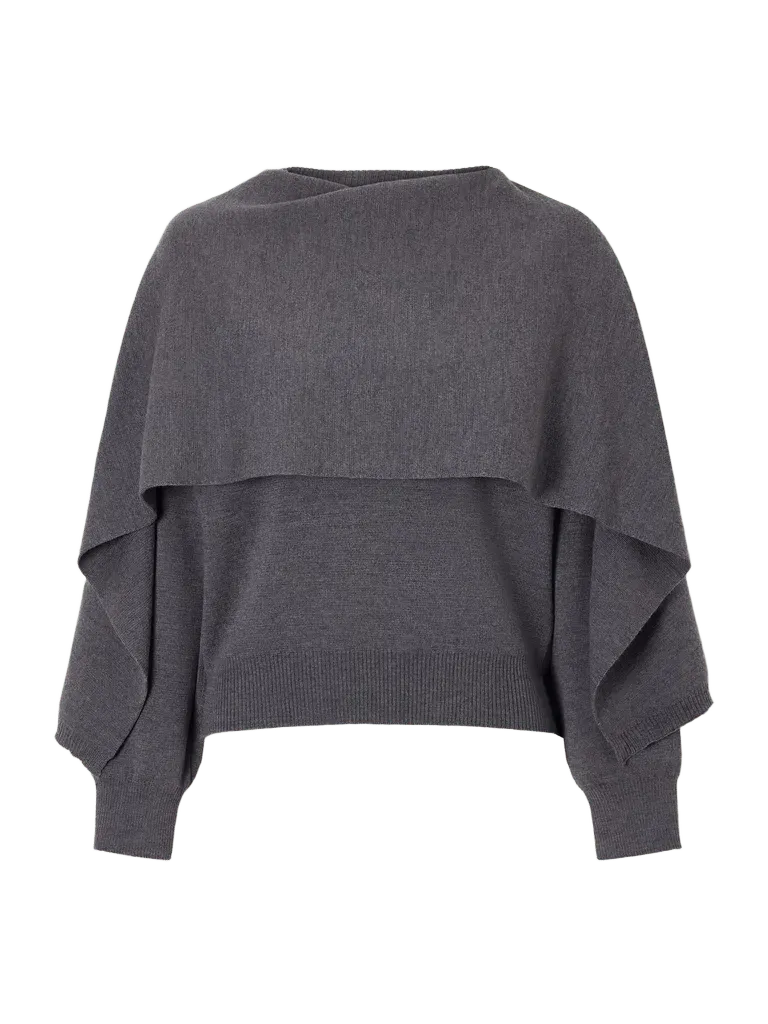 Layered wool sweater