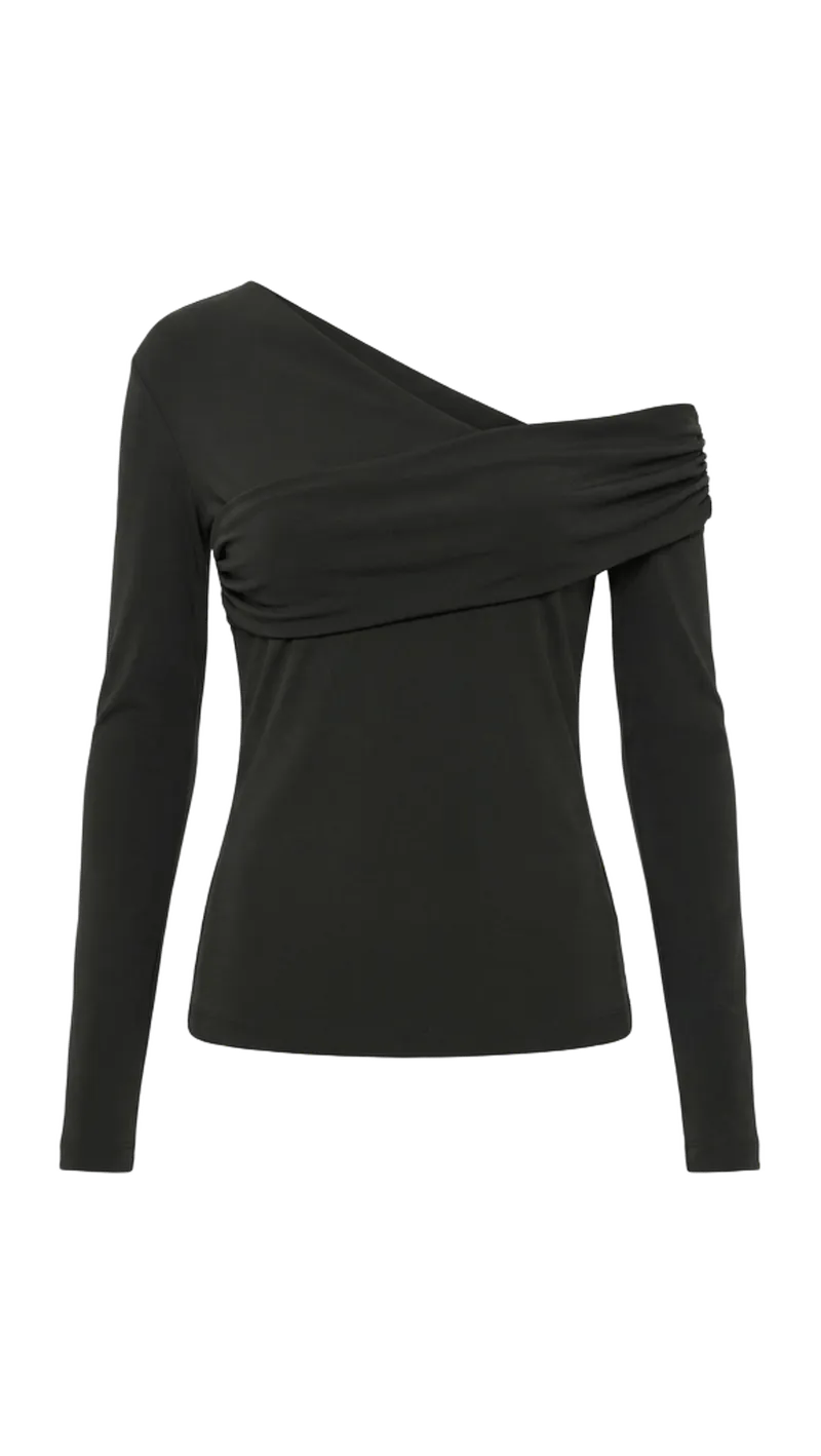 Asymmetrical Neckline Top