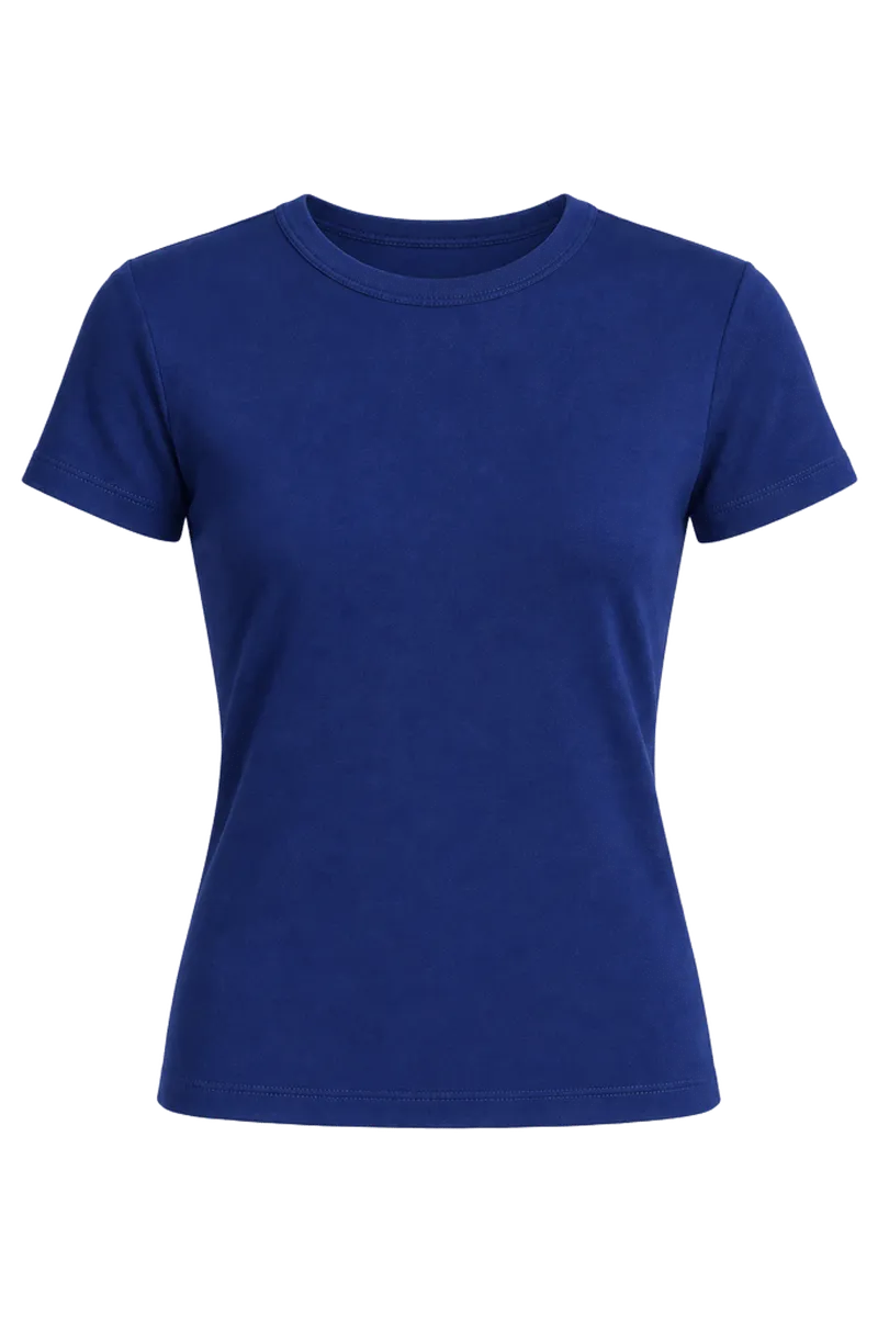 Pima Cotton-Blend '90s Shrunken T-Shirt
