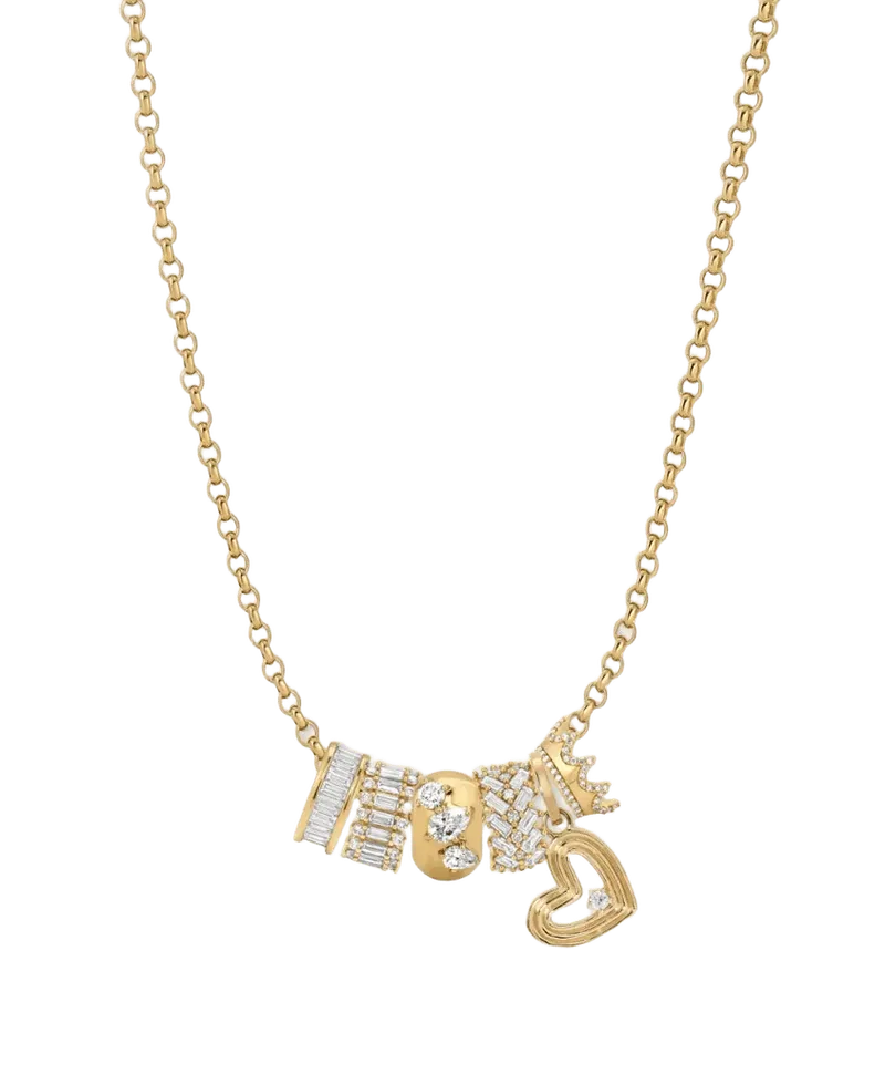 Big Bead + Charm Groovy Party Necklace