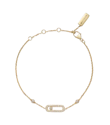 Move Uno 18kt gold bracelet with diamonds