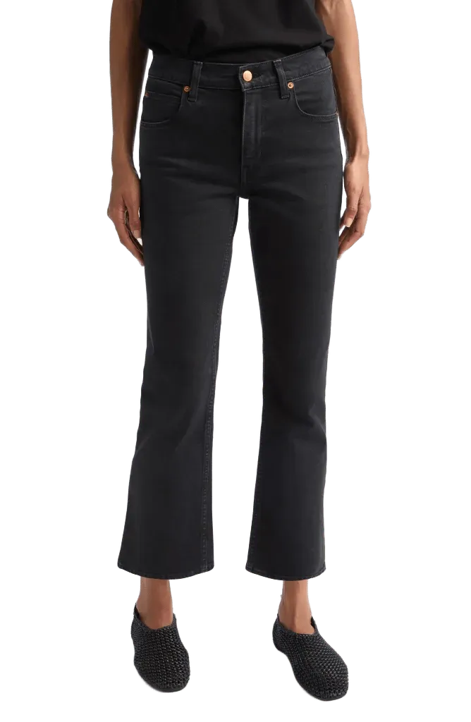 The Rooney Mid Crop Kick Flare Jeans