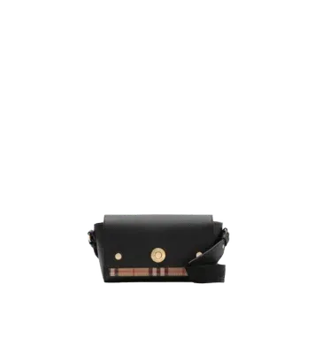 Mini Note Bag in Black/archive beige - Women | Burberry Official
