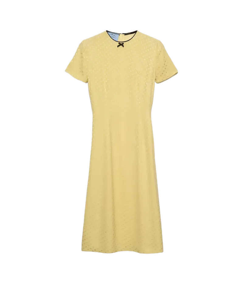 Polka-dot satin dress