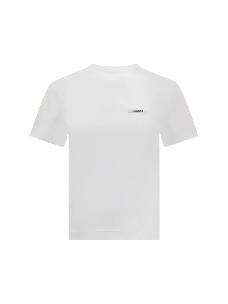 Jacquemus Logo-Patched T-Shirt — White