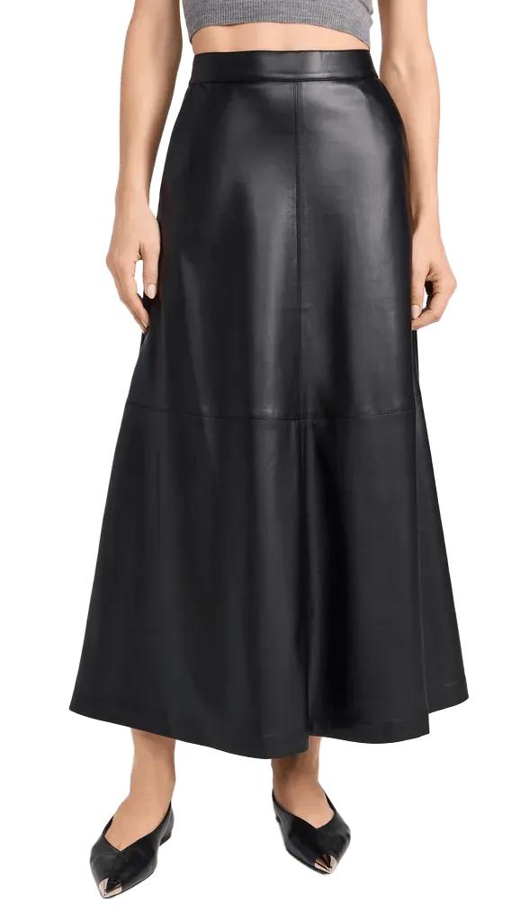 The Tavi Faux Leather Skirt