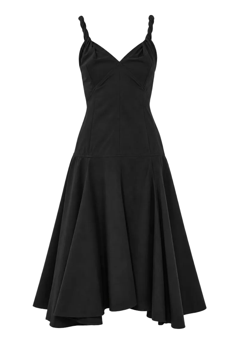Leo Dress In Classic Cotton Shirting